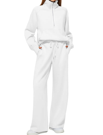 High Neck Zip-Up Lounge Set