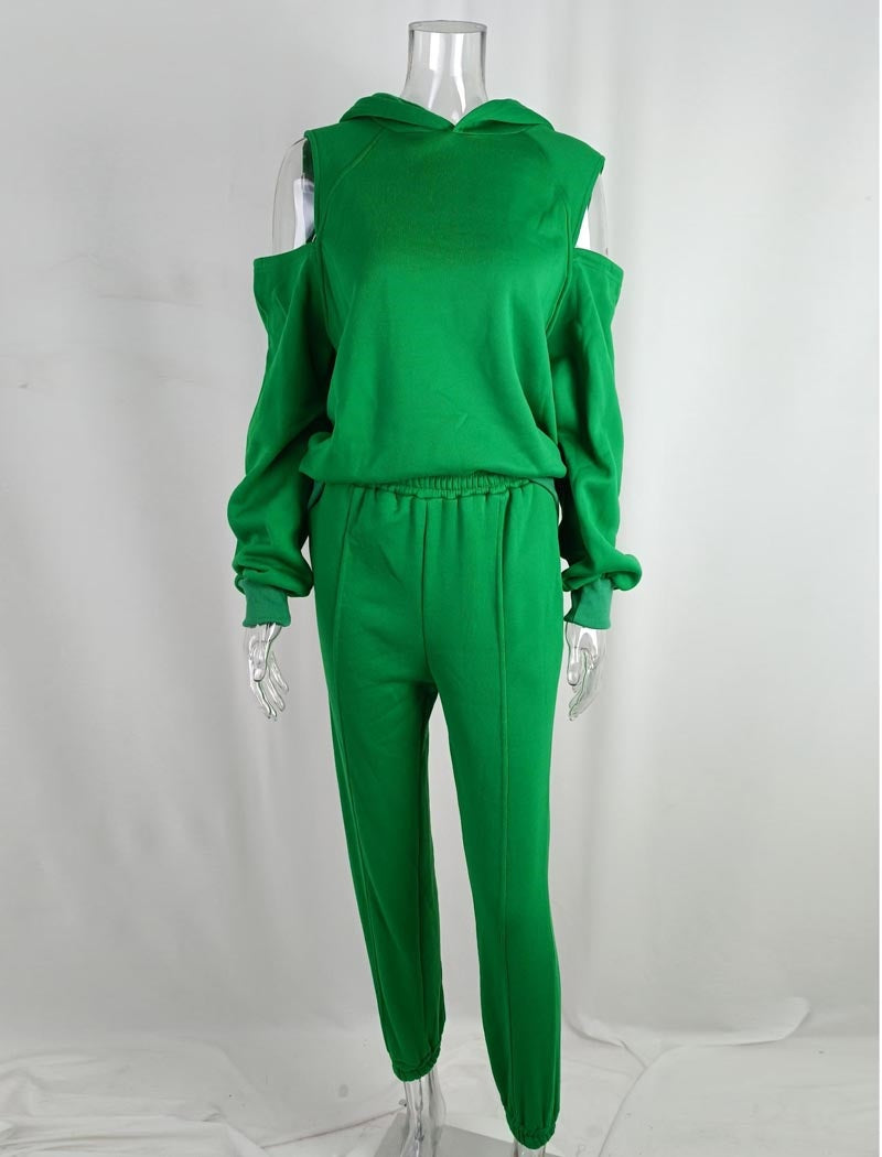 Cropped Hoodie and Jogger Set