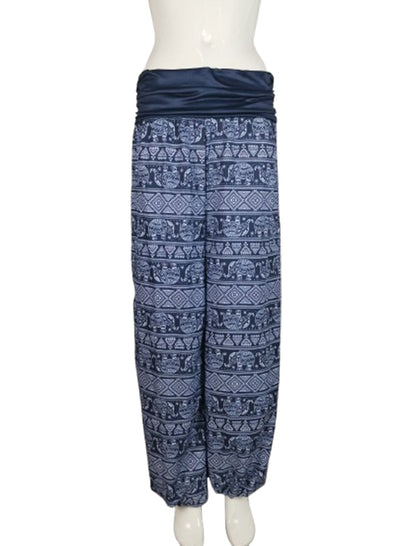 Boho Elephant Print Harem Pants