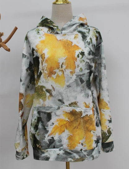 Oversized Camo Print Hoodie