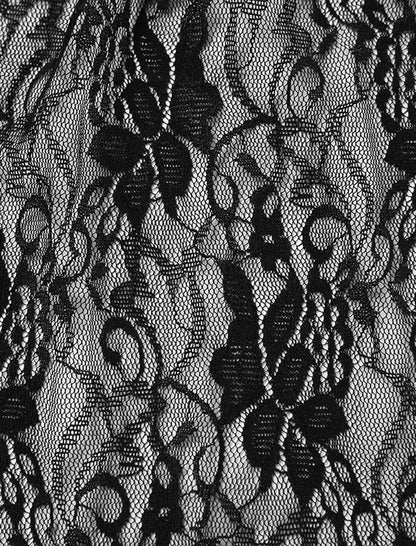 Sexy Lace Sheer Cami High Slit Nightgown