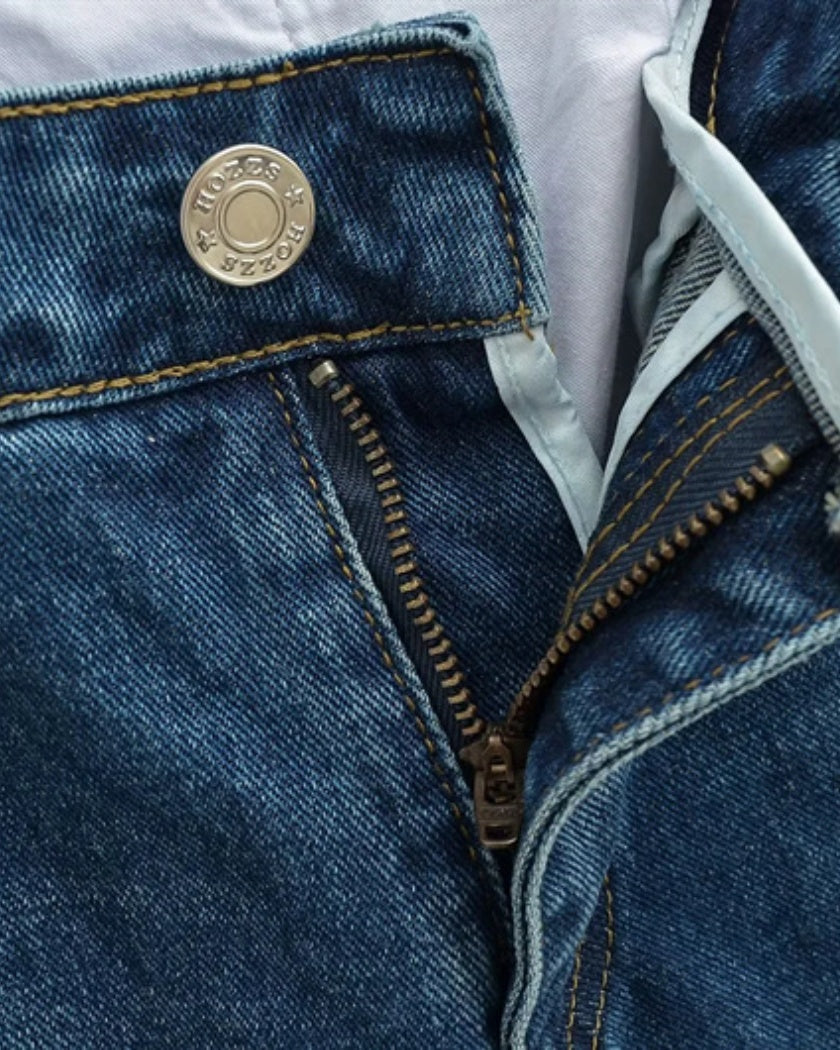 High-Rise Patchwork Jeans