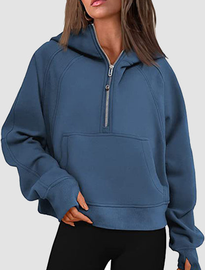 Half-Zip Oversized Hoodie