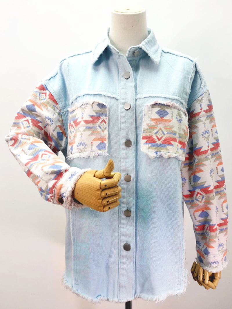 Patchwork Denim Shirt