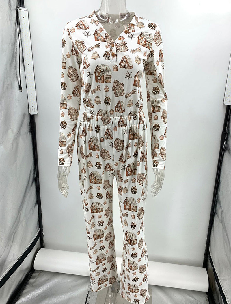 Holiday Print Pajama Set