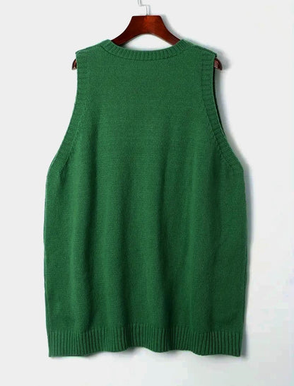 Sleeveless Knit Tunic with Front Pockets
