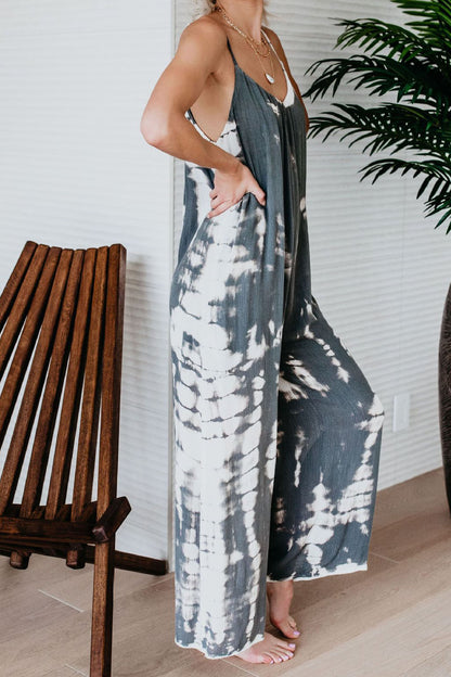 Tie-Dye Wide-Leg Jumpsuit