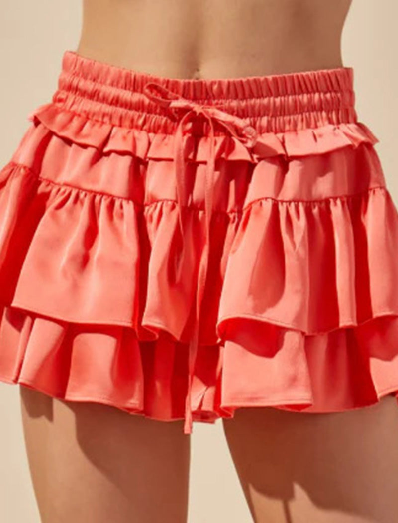 Layered Ruffle Mini Skirt