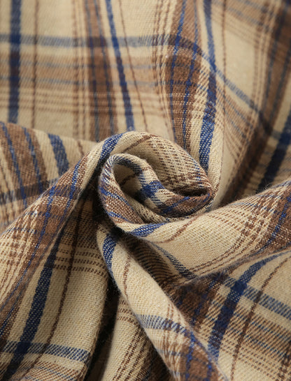 Plaid Two-Piece Loungewear Set