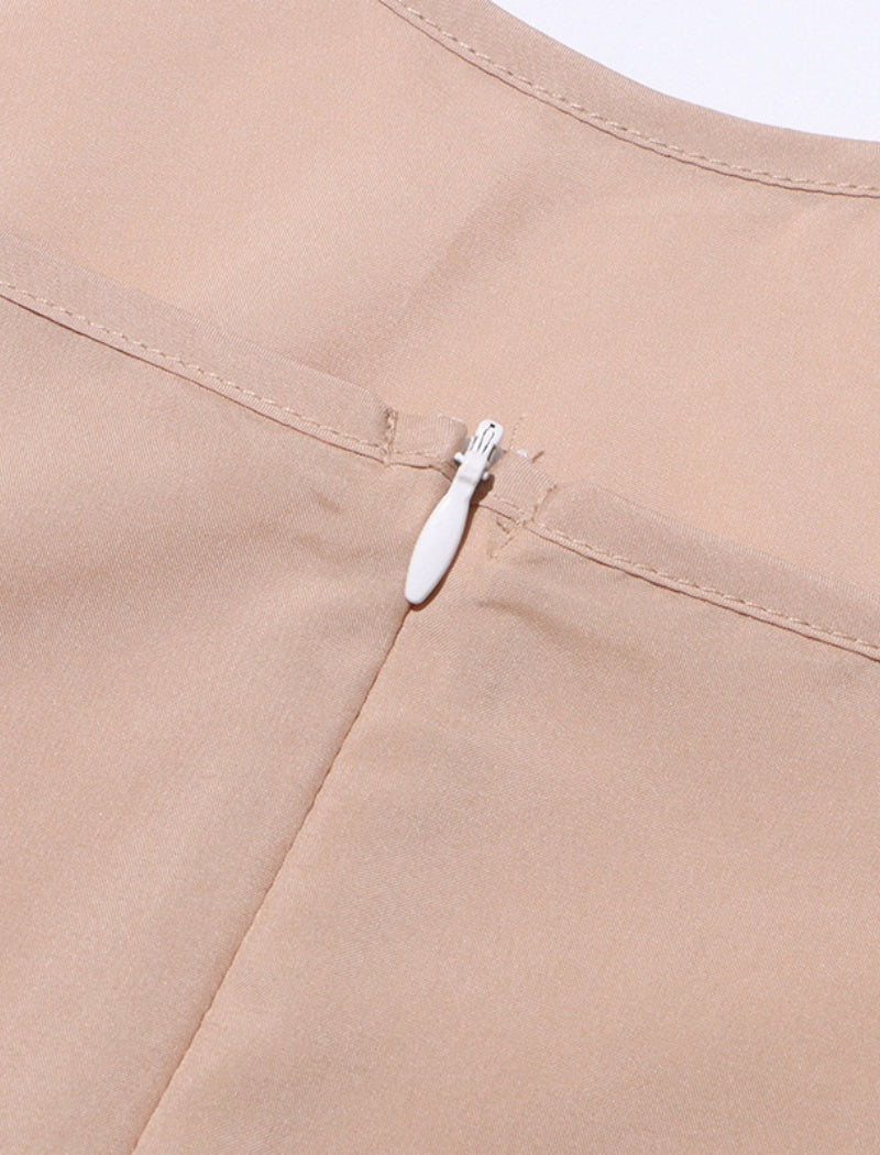 Lace-Trimmed Flowing Gown