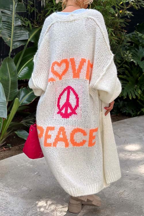 Love and Peace Knit Cardigan