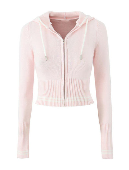 Ribbed Hoodie and Wide-Leg Pants Set