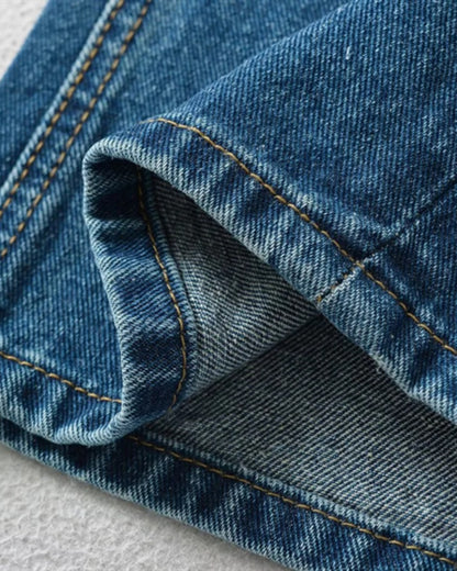 High-Rise Patchwork Jeans