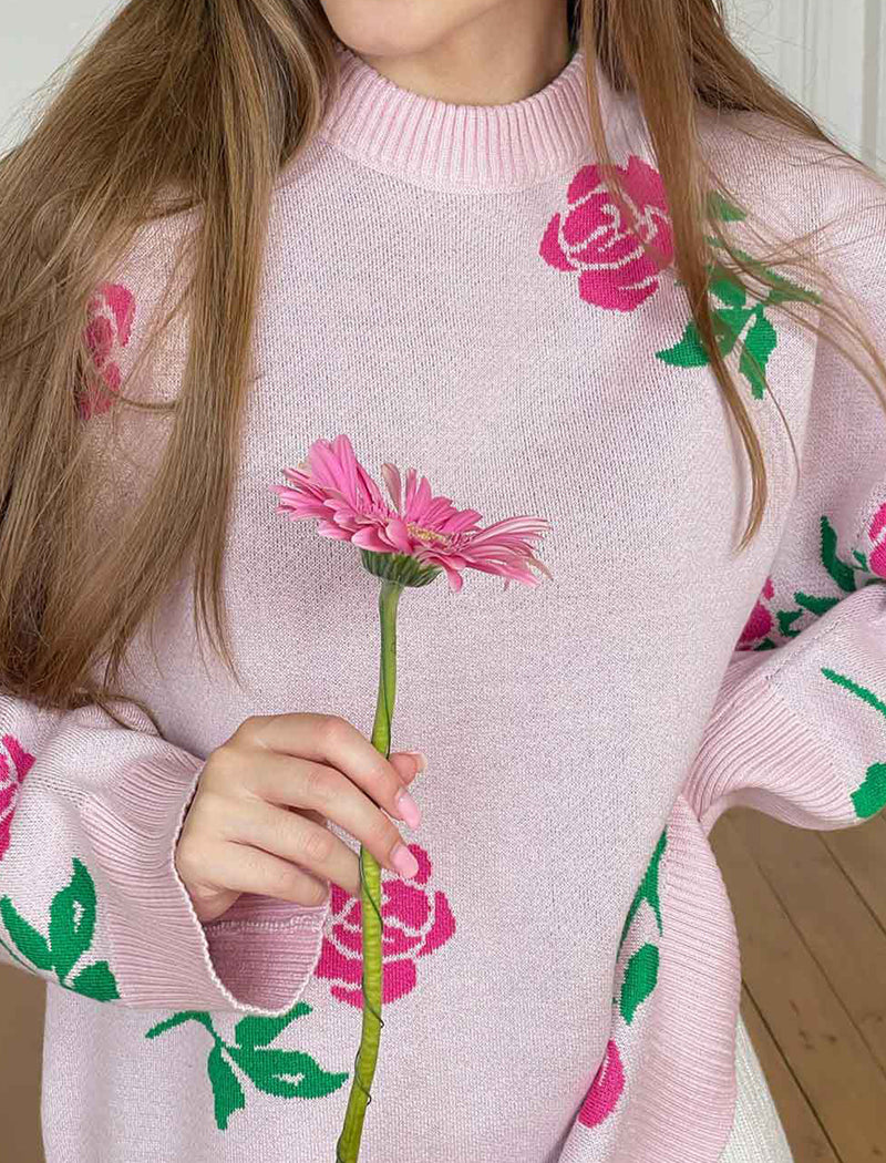 Floral Oversized Sweater