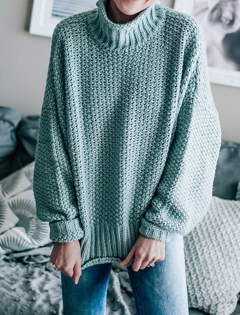 Chunky Knit Turtleneck Sweater