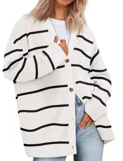 Oversized Button-Front Cardigan