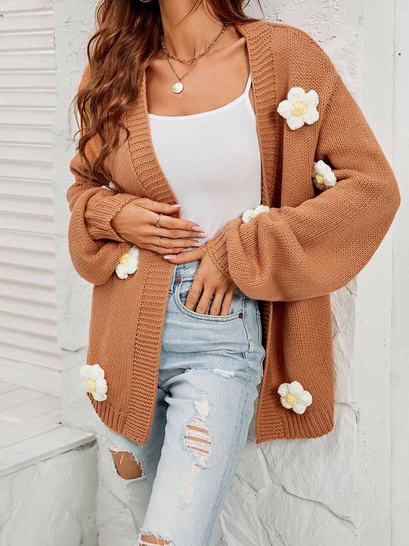 Floral Applique Cardigan
