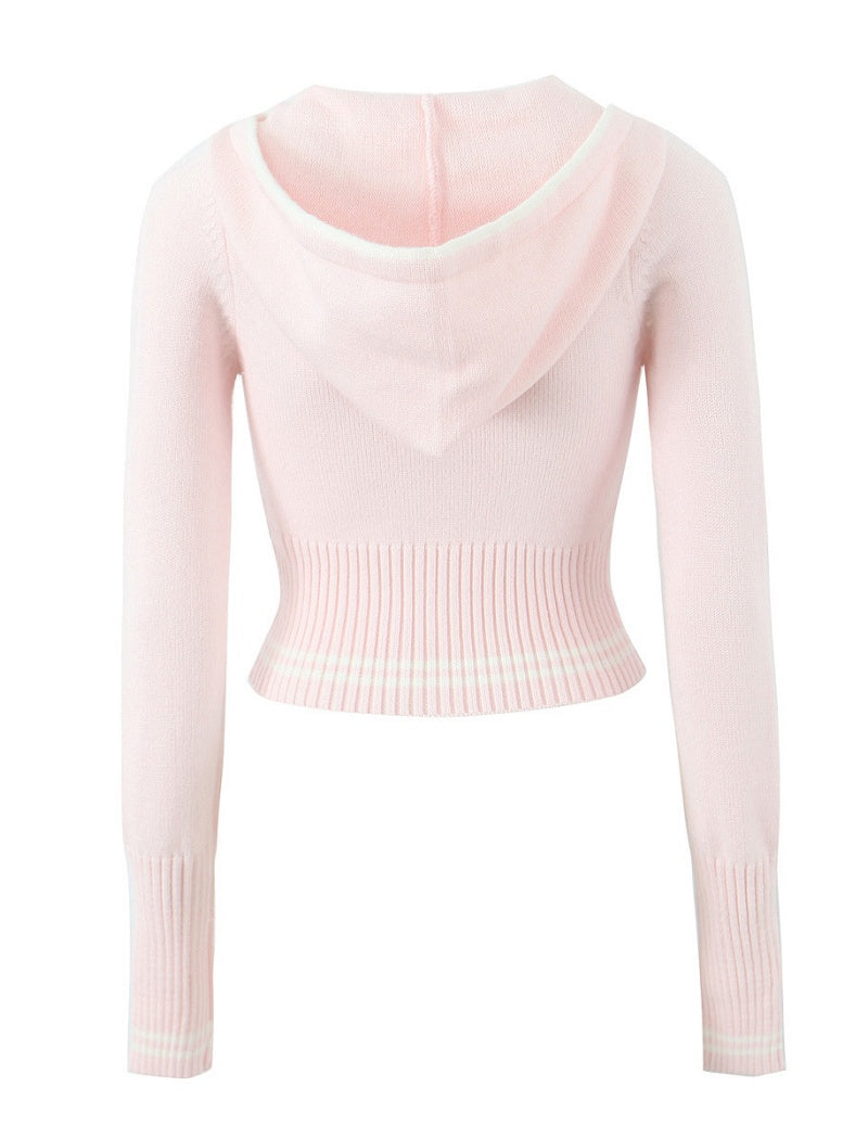 Ribbed Hoodie and Wide-Leg Pants Set