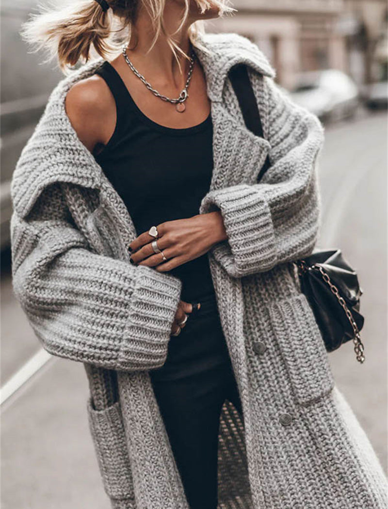 Chunky Knit Open Front Cardigan