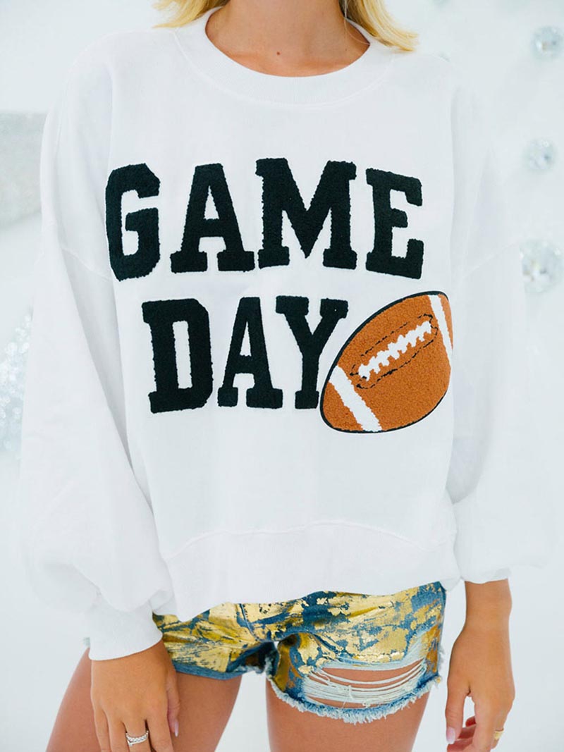 Graphic Drop-Sleeve Pullover