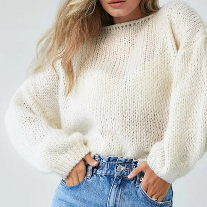 Oversized Knit Pullover Sweater