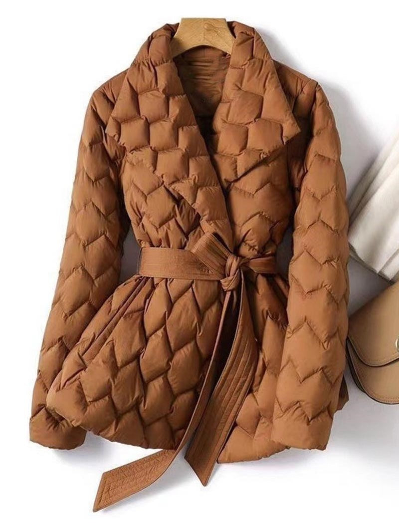 Collared Belted Waist Coat