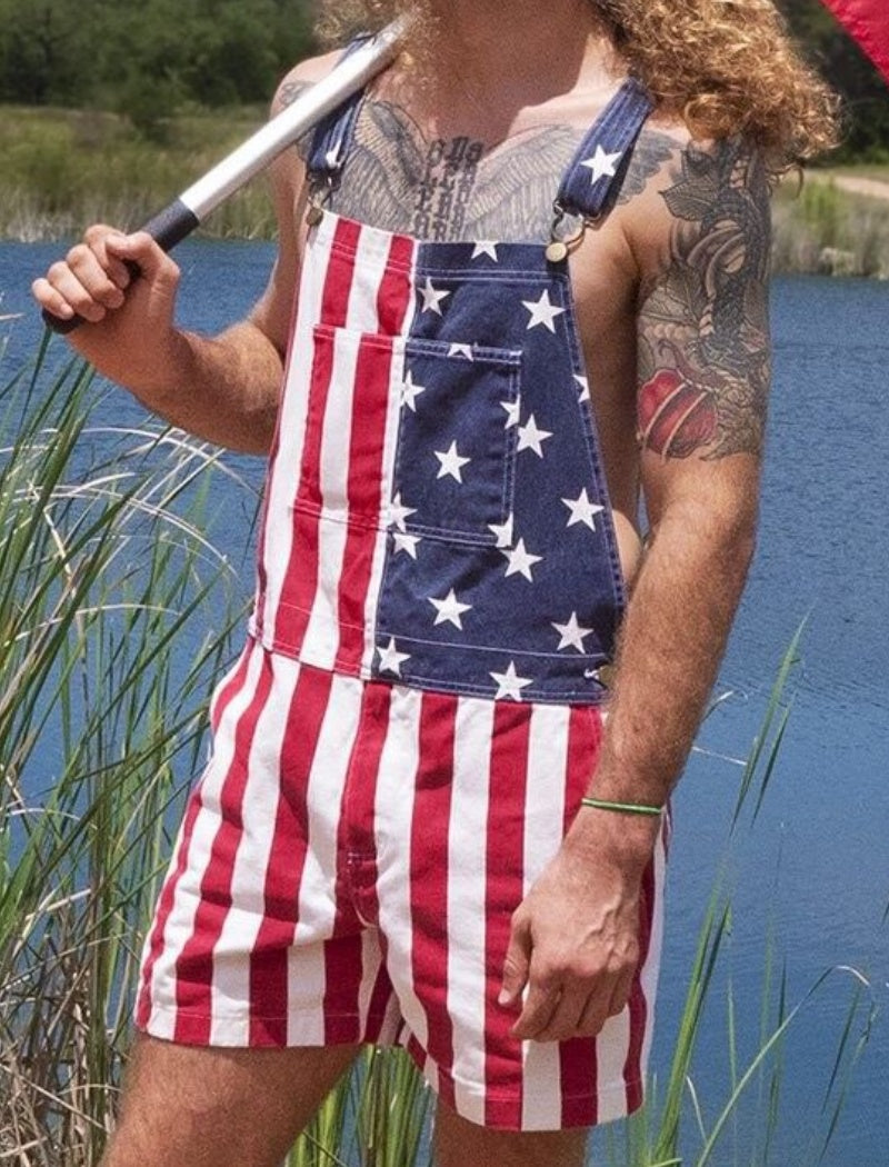 Patriotic Stars and Stripes Romper