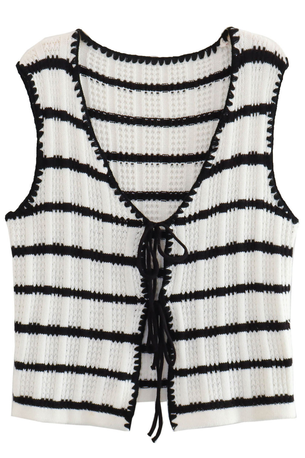 Striped Knit Vest Top