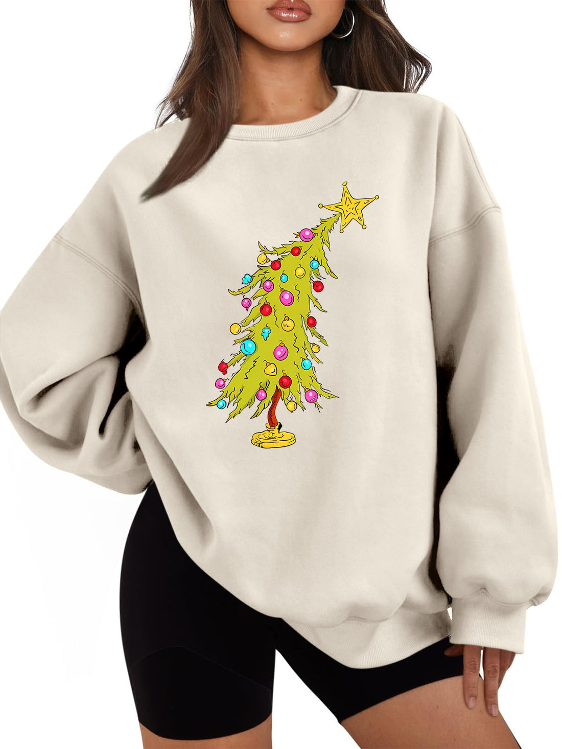 Round Neck Christmas Tree Top