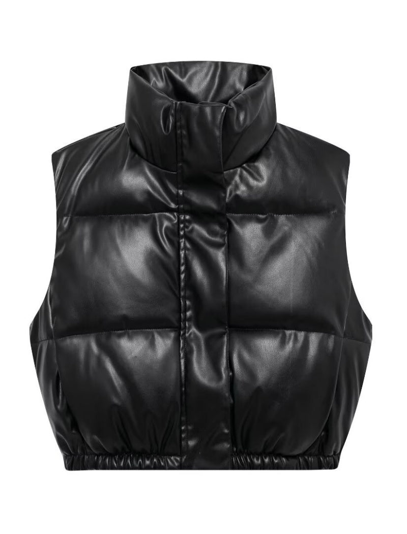 Padded Cropped Puffer Vest