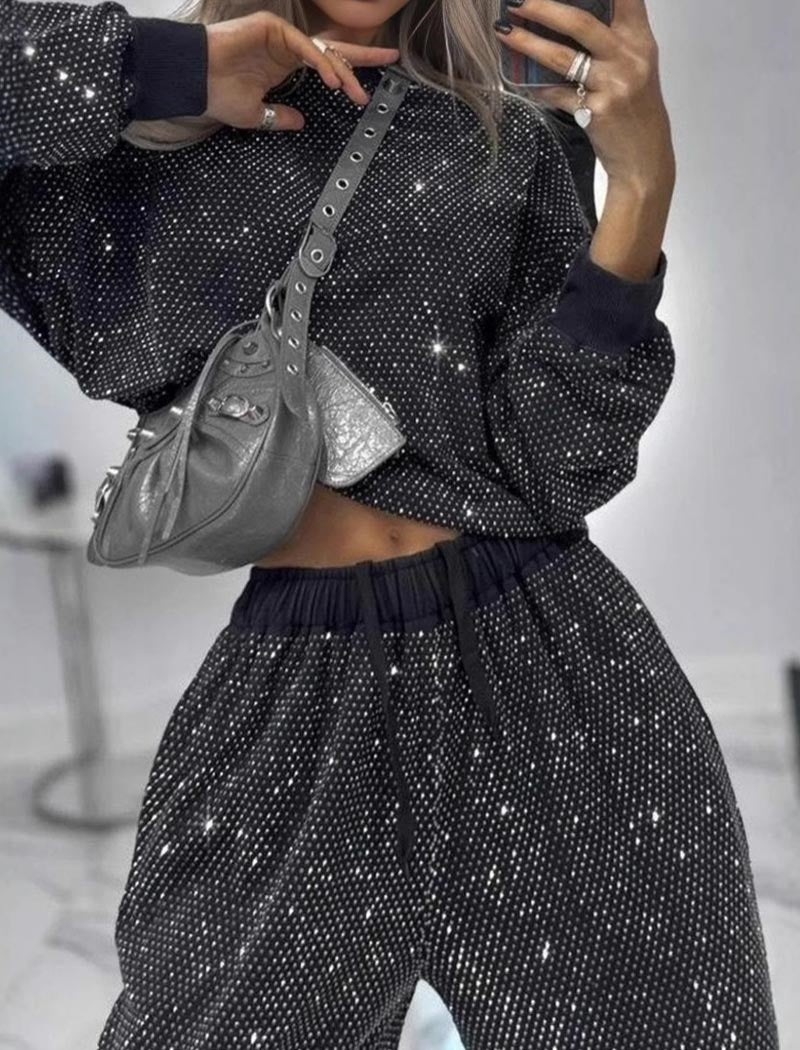 Sequin Two-Piece Lounge Set