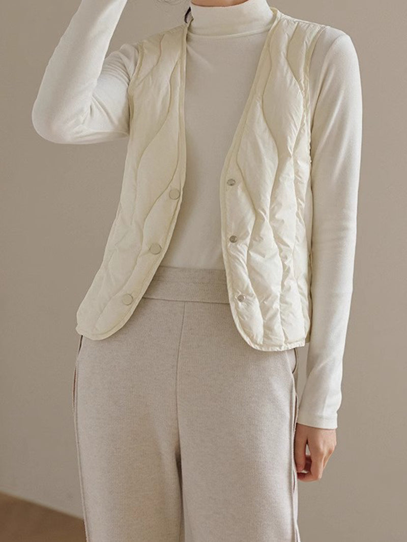 Quilted Sleeveless Vest