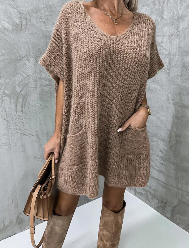 Oversized Knit Sweater Dress