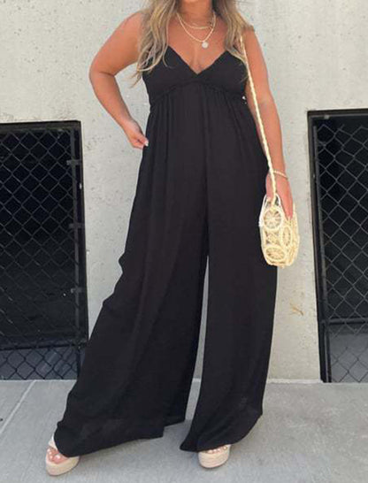 Sleeveless Wide-Leg Jumpsuit