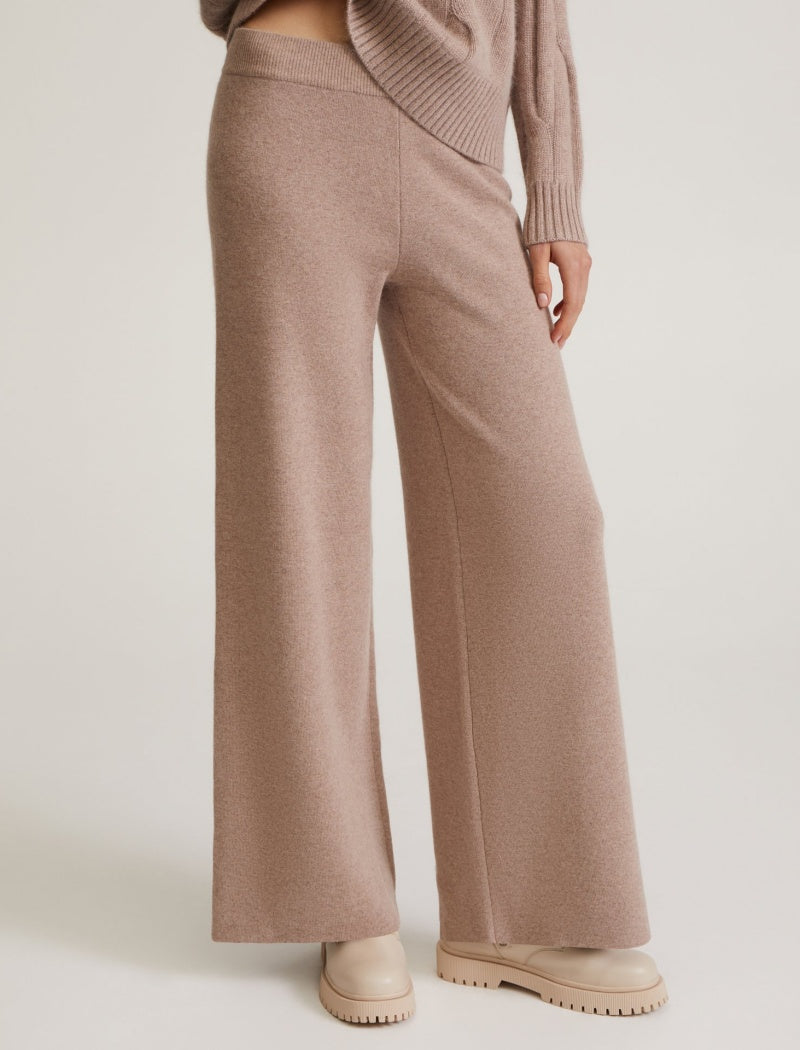 Wide-Leg Knit Lounge Pants