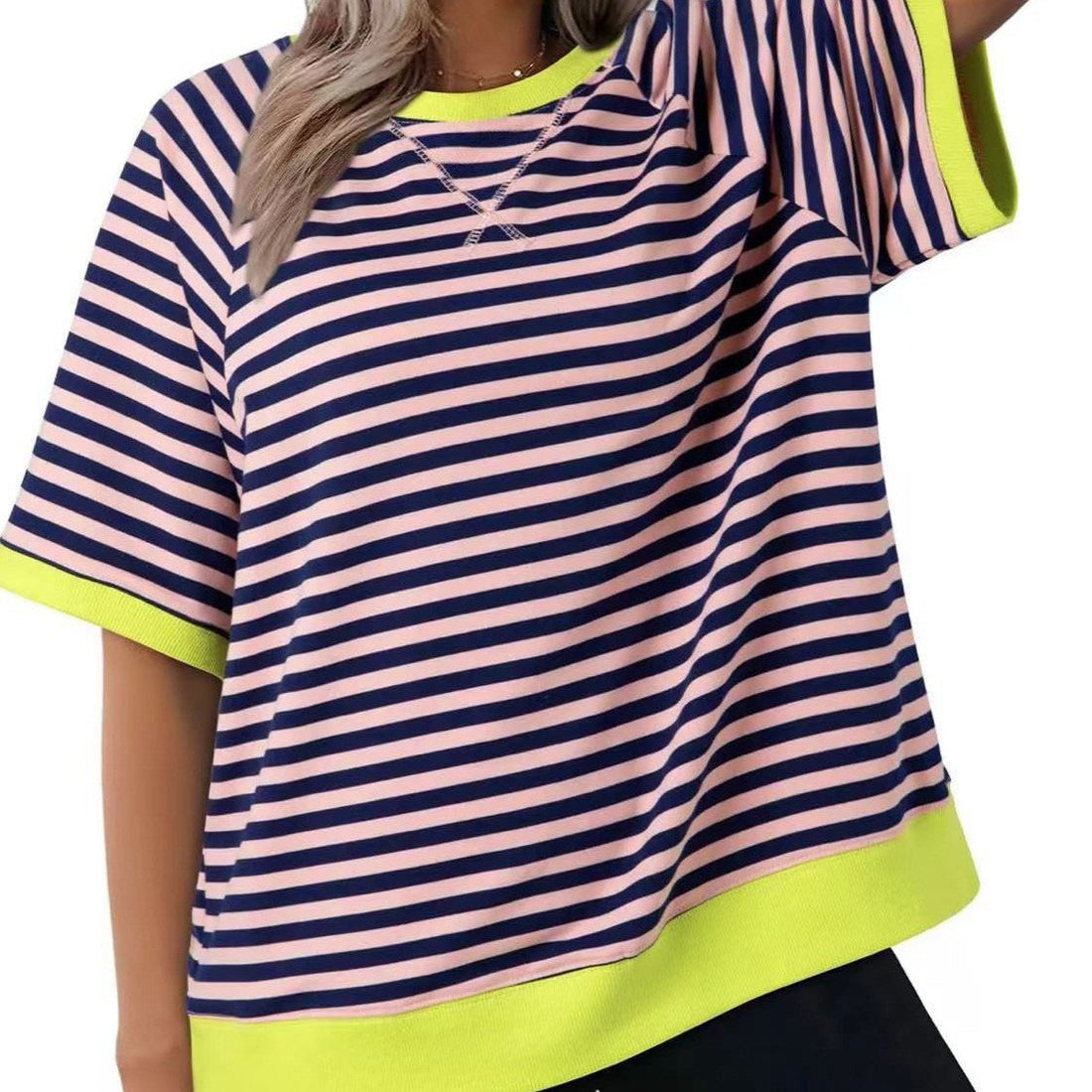 Striped Colorblock T-shirt