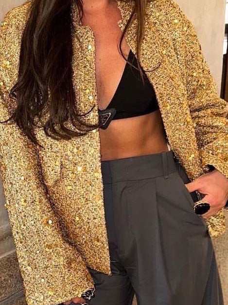 Shimmer Bomber Jacket