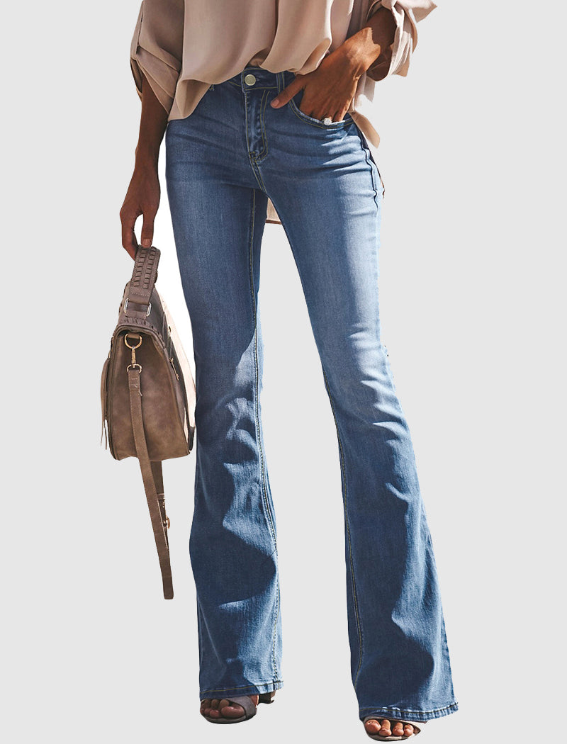 High-Waisted Flare Jeans