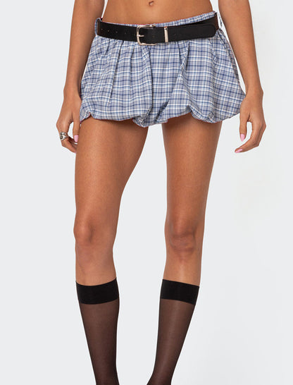 Plaid Bubble Skort