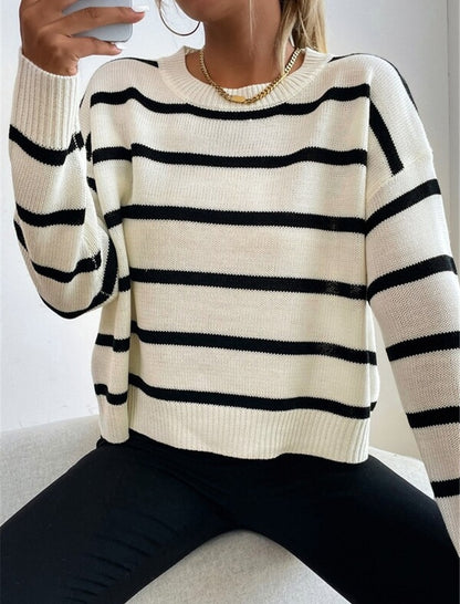 Classic Striped Knit Pullover