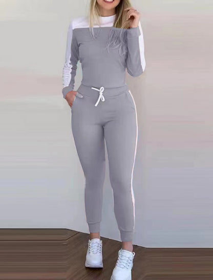 Slim-Fit Side Stripe Jogger Set