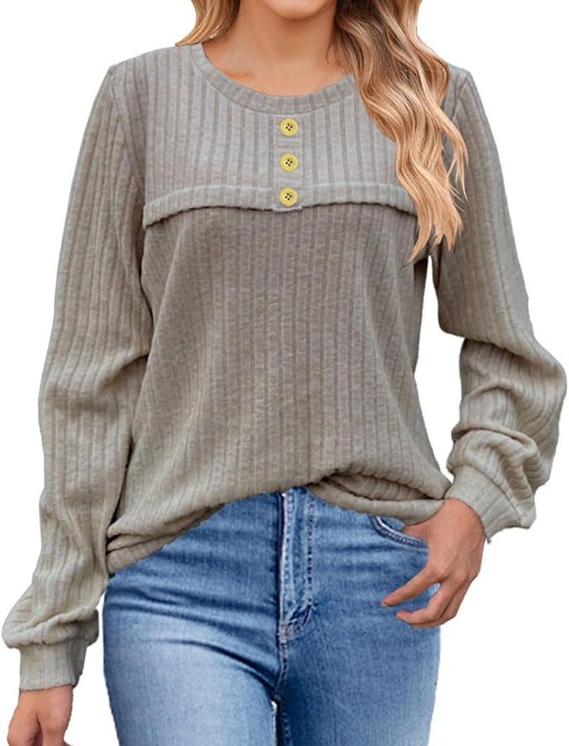 Round Neck Knit Top