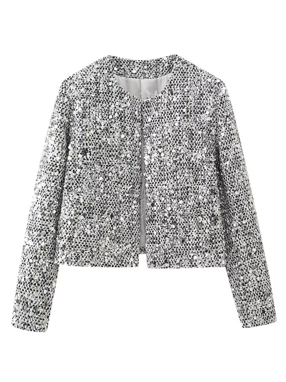 Sequin Embellished Jacket