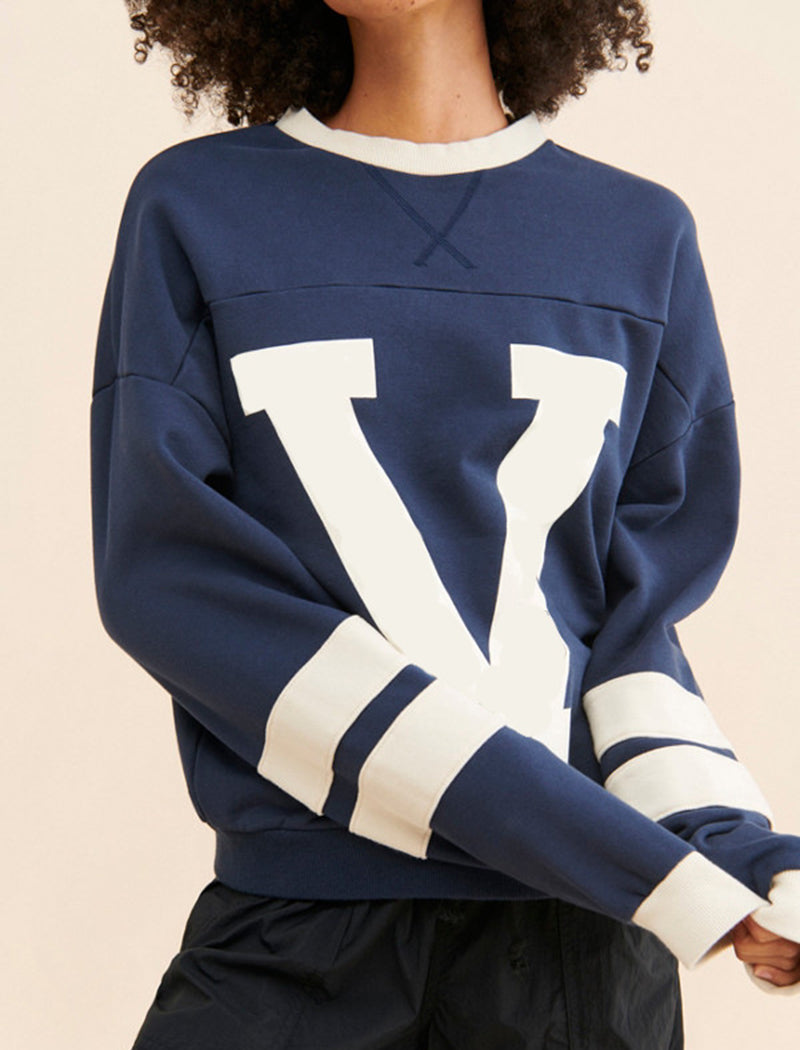 Oversized Varsity Graphic Top