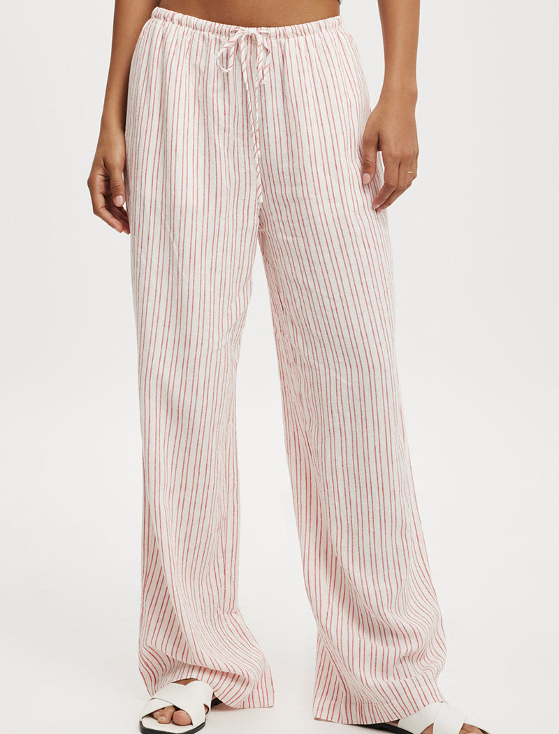 High-Waisted Graphic Wide-Leg Pants