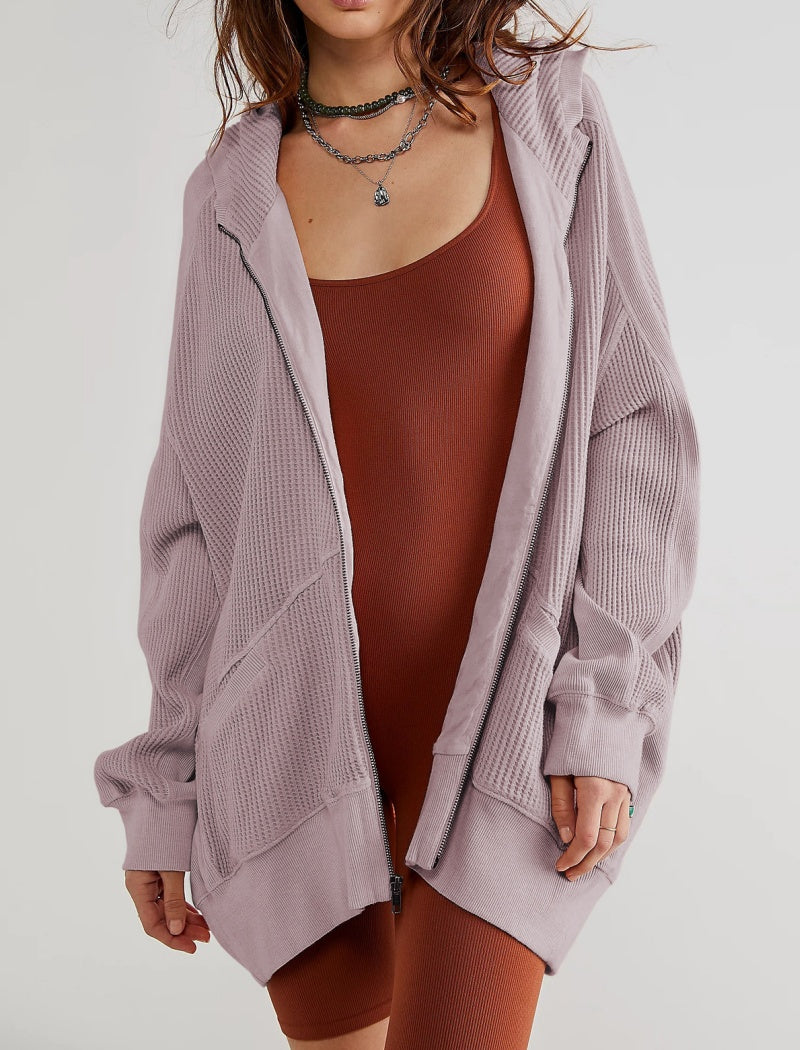 Oversized Textured Knit Cardigan