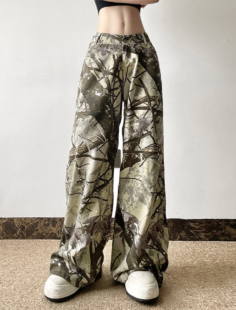 Loose Low-rise Casual Denim Pants