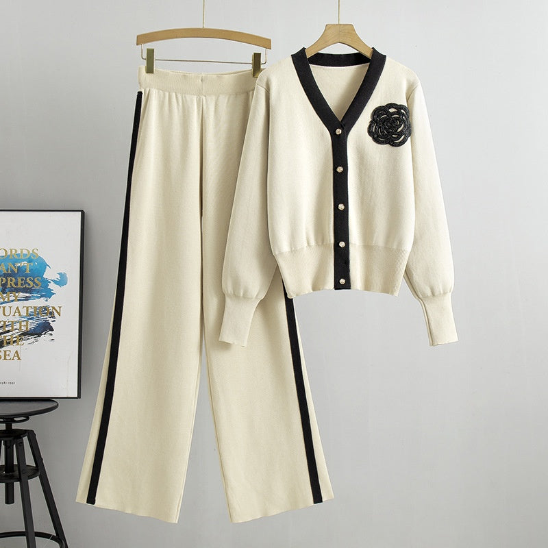 Two-Piece Striped Lounge Set