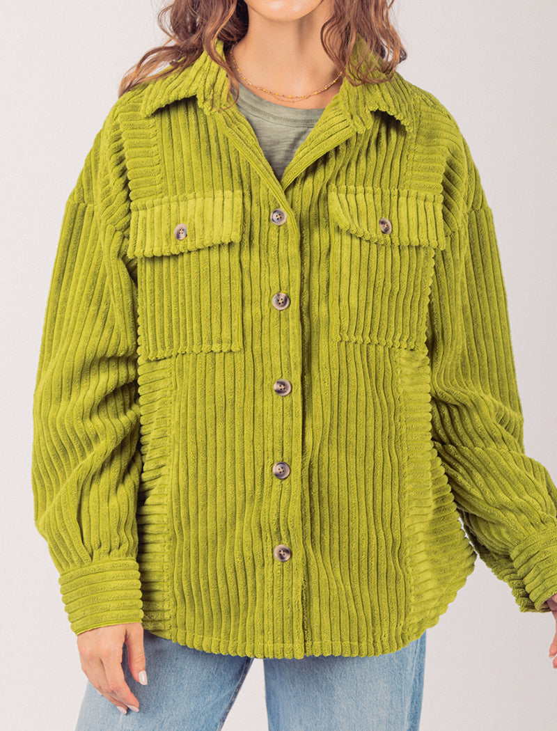 Button-Up Corduroy Overshirt