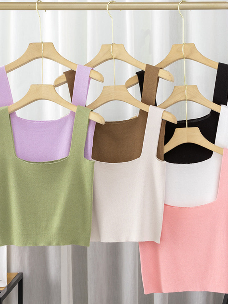 Square Neck Crop Top